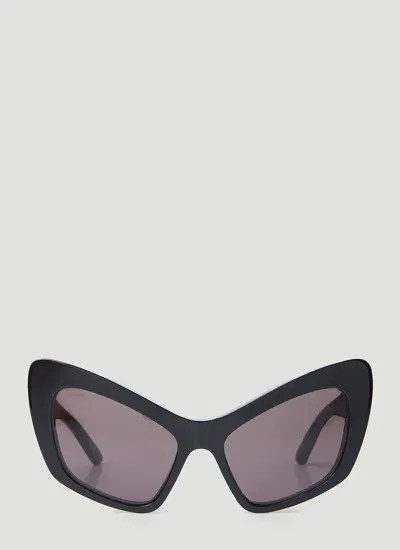 Balenciaga Monaco Cat Sunglasses In Black