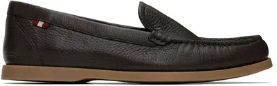 Bally Brown Nadim Loafers In Ebano 21