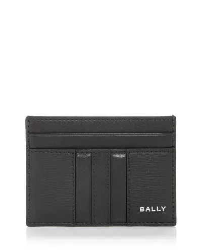 Bally Men's Mythos Leather Card Case In Black+pall