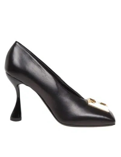 Balmain Pump Eden Decollete In Black Leather