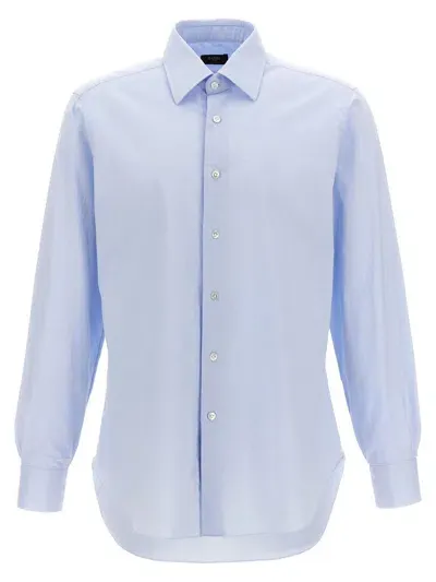 Barba Oxford Shirt In Light Blue