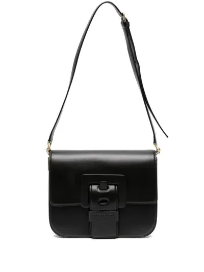 Barbara Bui Logo-embossed Shoulder Bag In Black