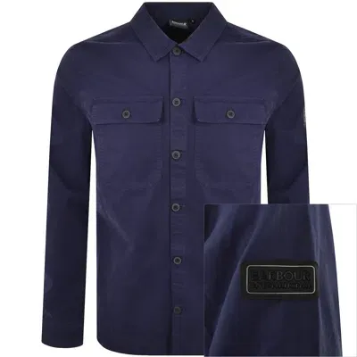 Barbour International Arlo Mens Overshirt In Royal Blue