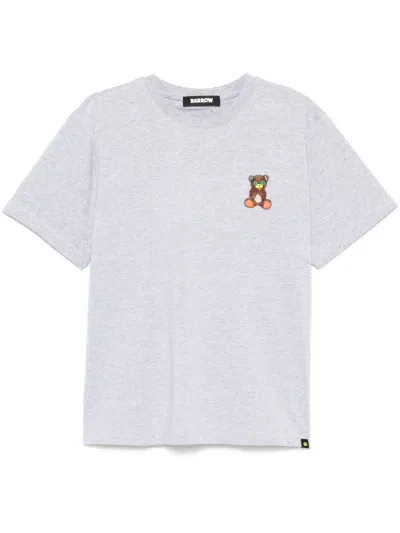 Barrow Bear-motif T-shirt In Grey