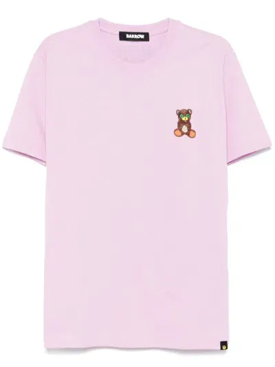 Barrow Iconic Teddy T-shirt In Pink