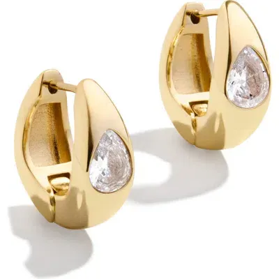 Baublebar Cubic Zirconia Huggie Earrings In Gold