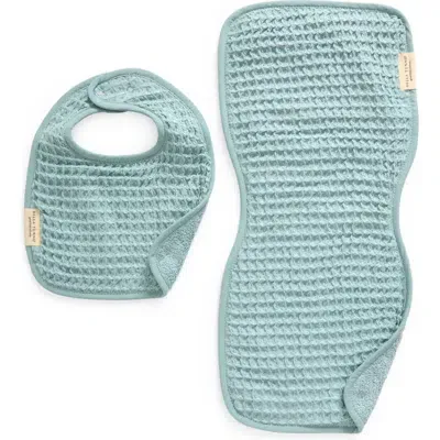 Bella Tunno Kids'  Reversible Bib & Burp Cloth Set In Multi