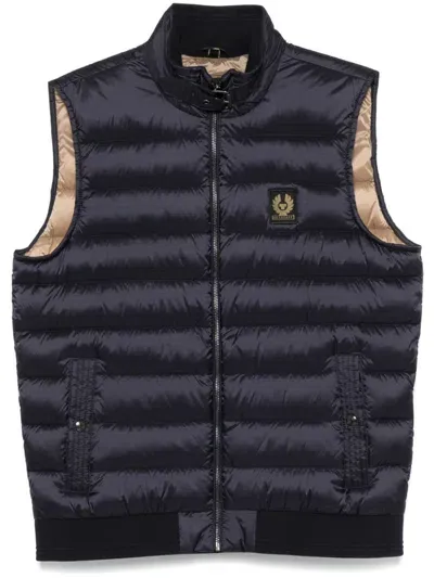 Belstaff Mens Circuit Gilet In Navy Fabric