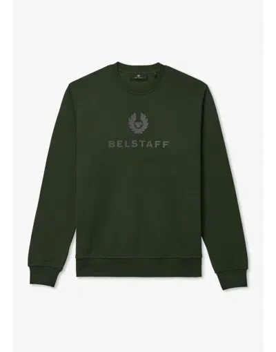 Belstaff Mens Signature Crewneck Sweatshirt In Green