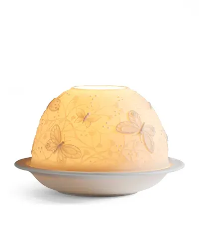 Bernardaud Butterflies Led Votivelight Lithophane In Neutral