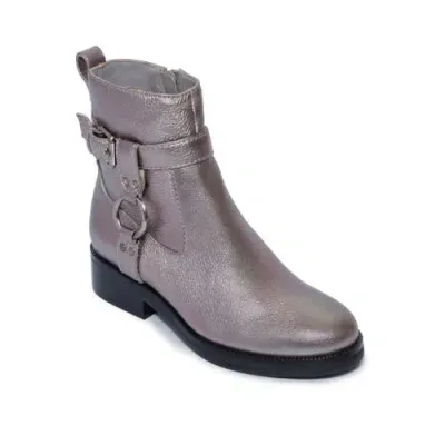 Bernardo Footwear Tyra Moto Bootie In Gunmetal