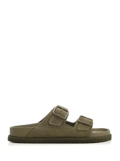 Birkenstock 1774 Arizona Double Buckle Sandal In Green