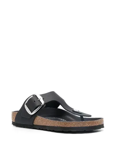 Birkenstock Gizeh Big Buckle Flip Flops In Black