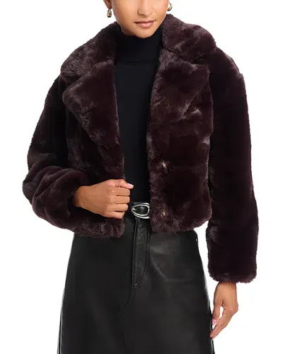 Blanknyc Faux Fur Jacket In Americano