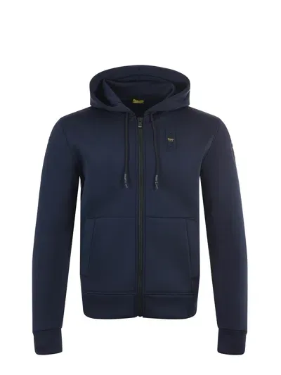 Blauer Neoprene Sweatshirt