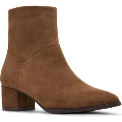 Blondo Arena Pointed Toe Bootie In Taupe Suede