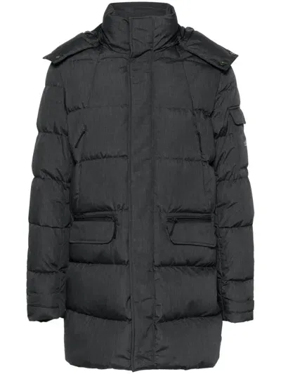 Boggi Milano B Tech Parka Coat In Grey