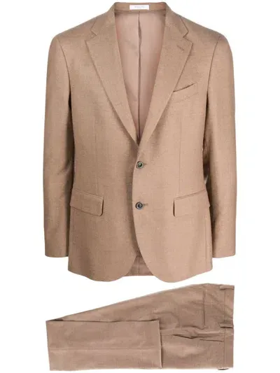 Boglioli Notched-lapel Single-breasted Suit In Brown