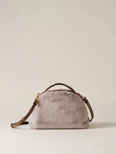 Borbonese Borsa Sexy S. C/t Bags In Nude & Neutrals