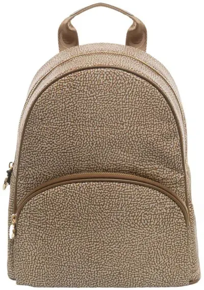 Borbonese Zaino Medium Bags In 994 Beige/marrone