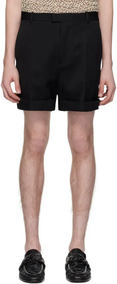 Bottega Veneta Black Sartorial Shorts