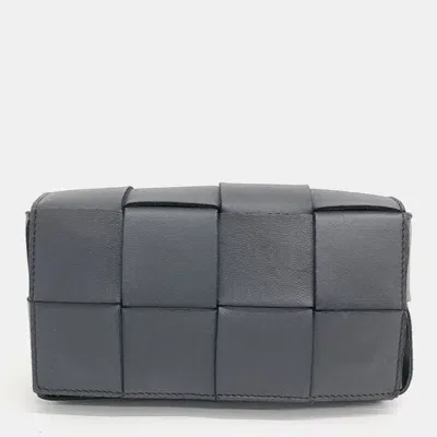 Pre-owned Bottega Veneta Cassette Belt Bag In Black