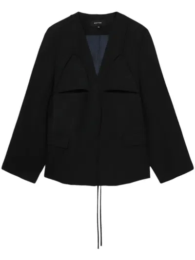 Botter Cut-out Detailed Blazer In Black