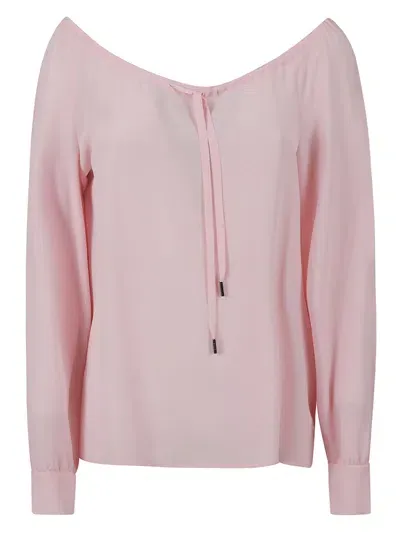 Boutique Moschino Off-shoulder Blouse In Rosa