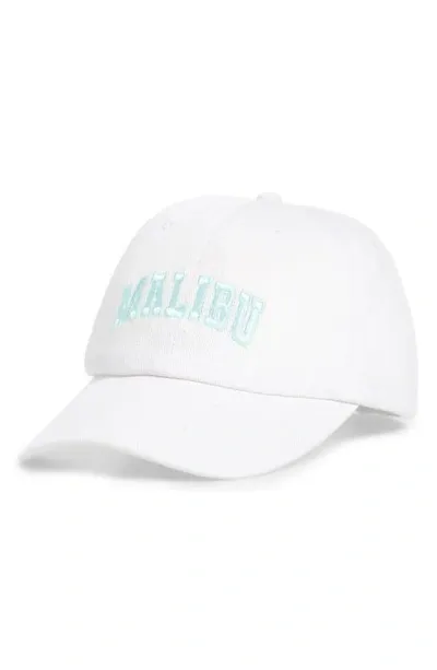 Bp. Destination Adjustable Baseball Cap In White- Baby Blue