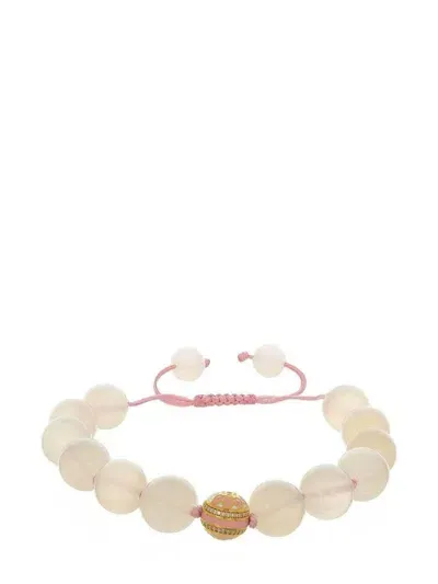 Buddha Mama 20kt Yellow Gold Moonstone Bead Bracelet