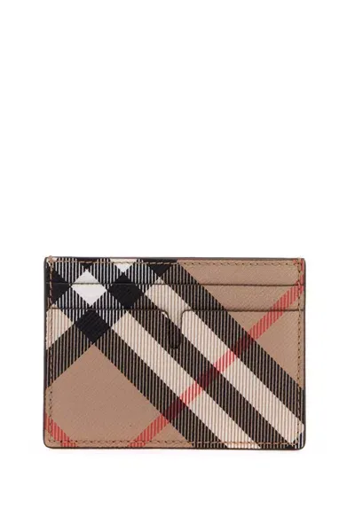 Burberry Book Holder In Coated Canvas In Beige