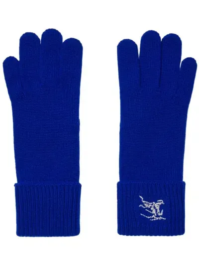 Burberry Cashmere Gloves Accessories In Blue