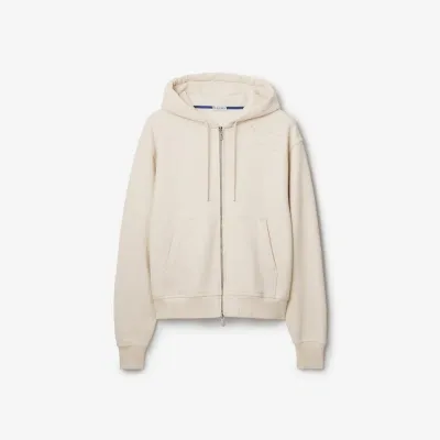 Burberry Cotton Zip Hoodie In Soap