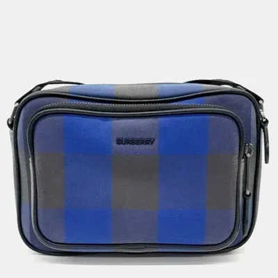 Pre-owned Burberry Crossbody Bag In Blue