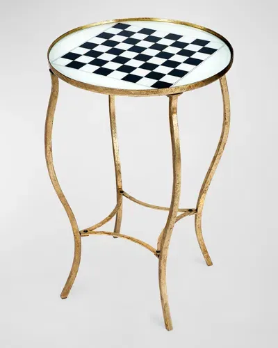 Butler Specialty Co Judith Game Table In White, Gold