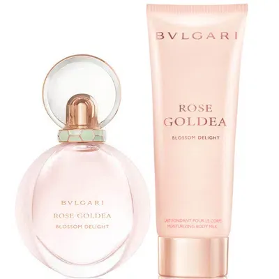 Bvlgari Rose Goldea Blossom Delight Beauty Ritual - Eau De Parfum 75ml And Body Milk 200ml Bundle In White