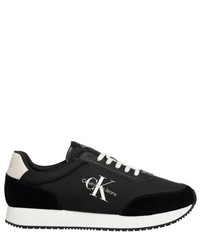 Calvin Klein Jeans Est.1978 Retro Runner Sneakers In Black