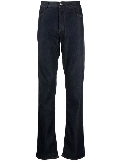 Canali Loose-fit Jeans In Blue