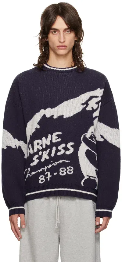 Carne Bollente Navy 's'kiss Champions' Sweater