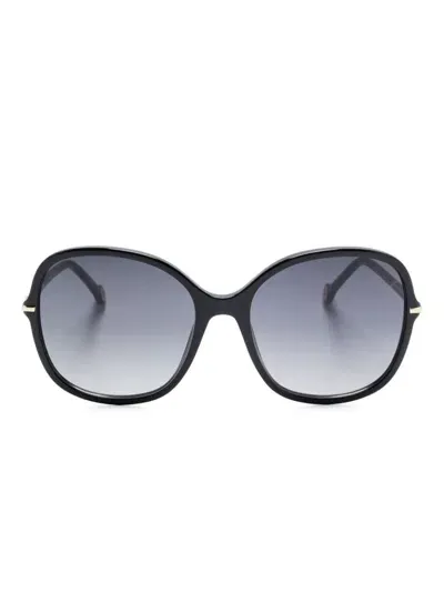 Carolina Herrera Sonnenbrille Mit Oversized-gestell In Schwarz