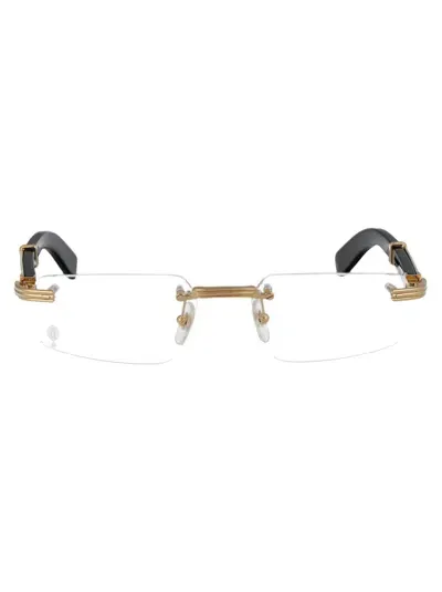 Cartier Optical In 001 Gold Black Transparent