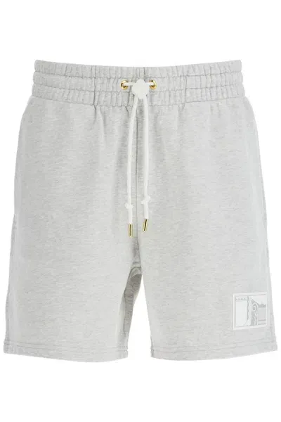 Casablanca Tennis Statues-patch Track Shorts In Multicolor