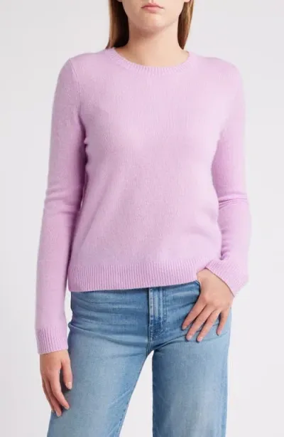 Caslonr Caslon(r) Cashmere Crewneck Sweater In Purple Feminine