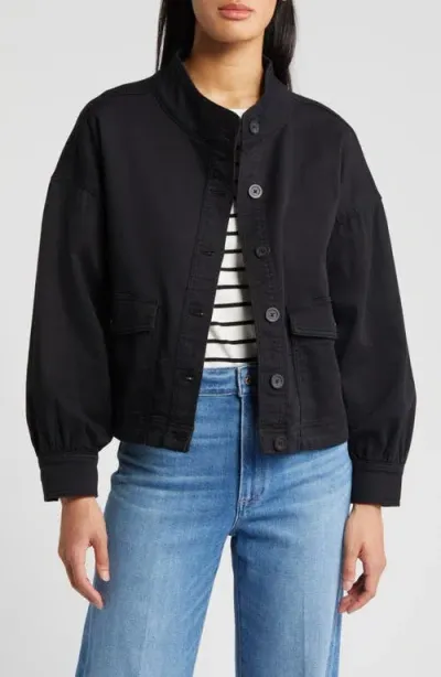 Caslonr Caslon(r) Stretch Cotton Jacket In Black