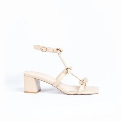 Cecelia New York Henna Block Heel Sandal In Beige