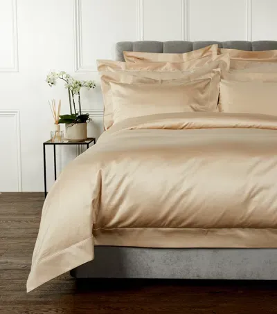 Celso De Lemos Bourdon Super King Flat Sheet In Gold