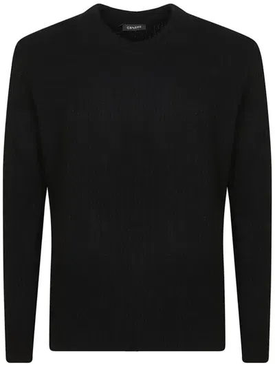 Cenere Maglieria Sweaters In Black