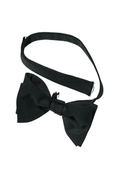 Charles Tyrwhitt Ready-tied Silk Bow Tie In Black