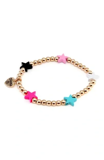 Charm It !® Kids' Star Station Beaded Bracelet In Gold