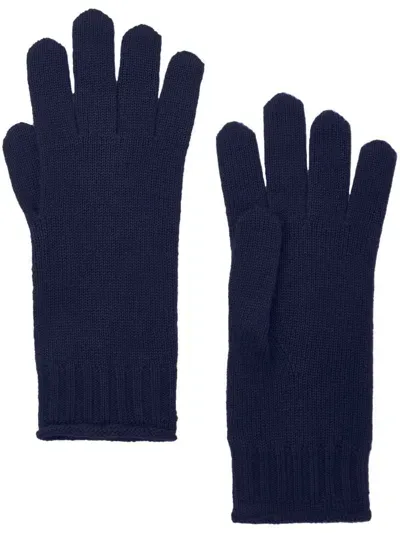 Chinti & Parker Knitted Gloves In 蓝色